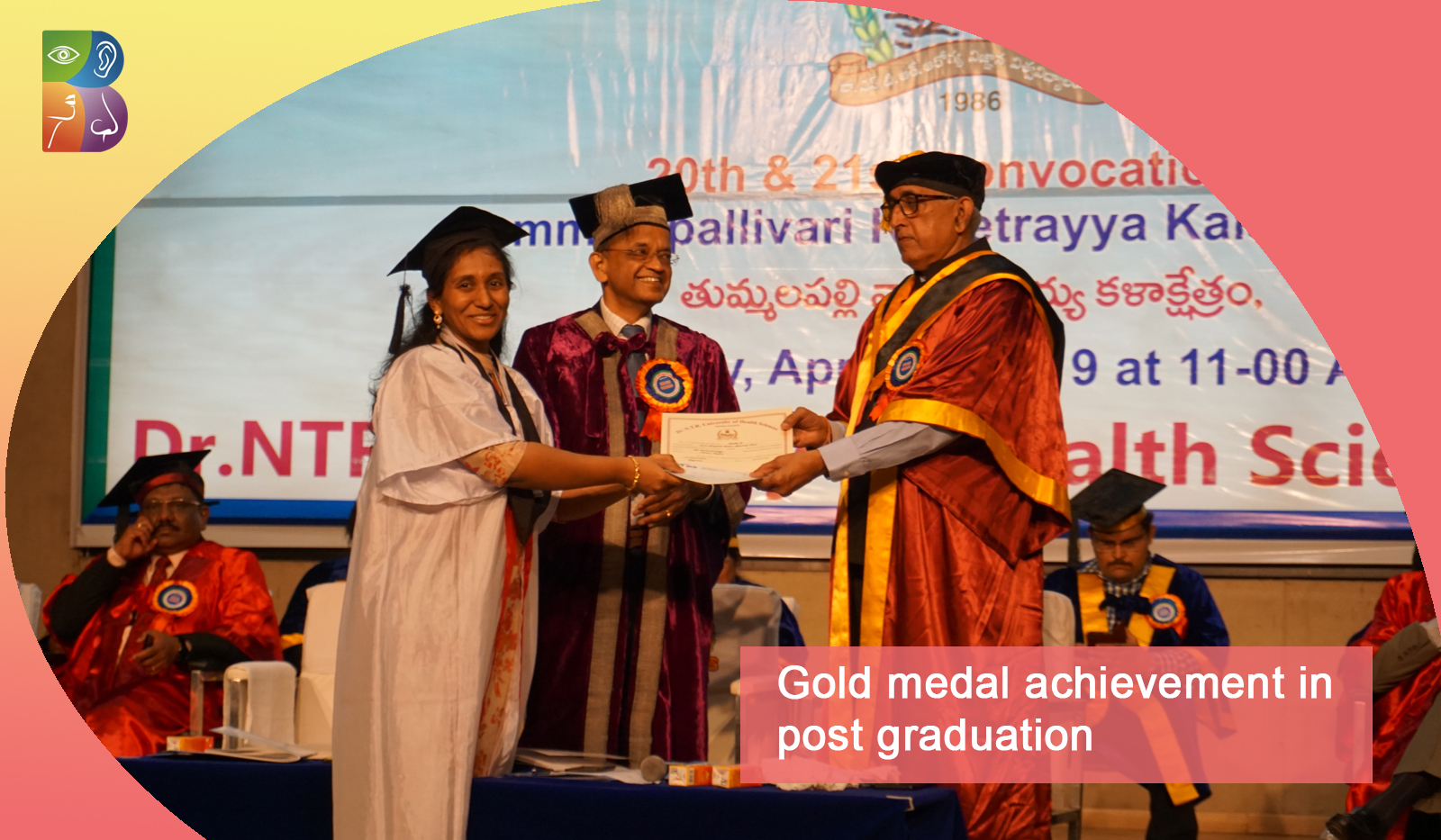 gold medal achievement in post graduation