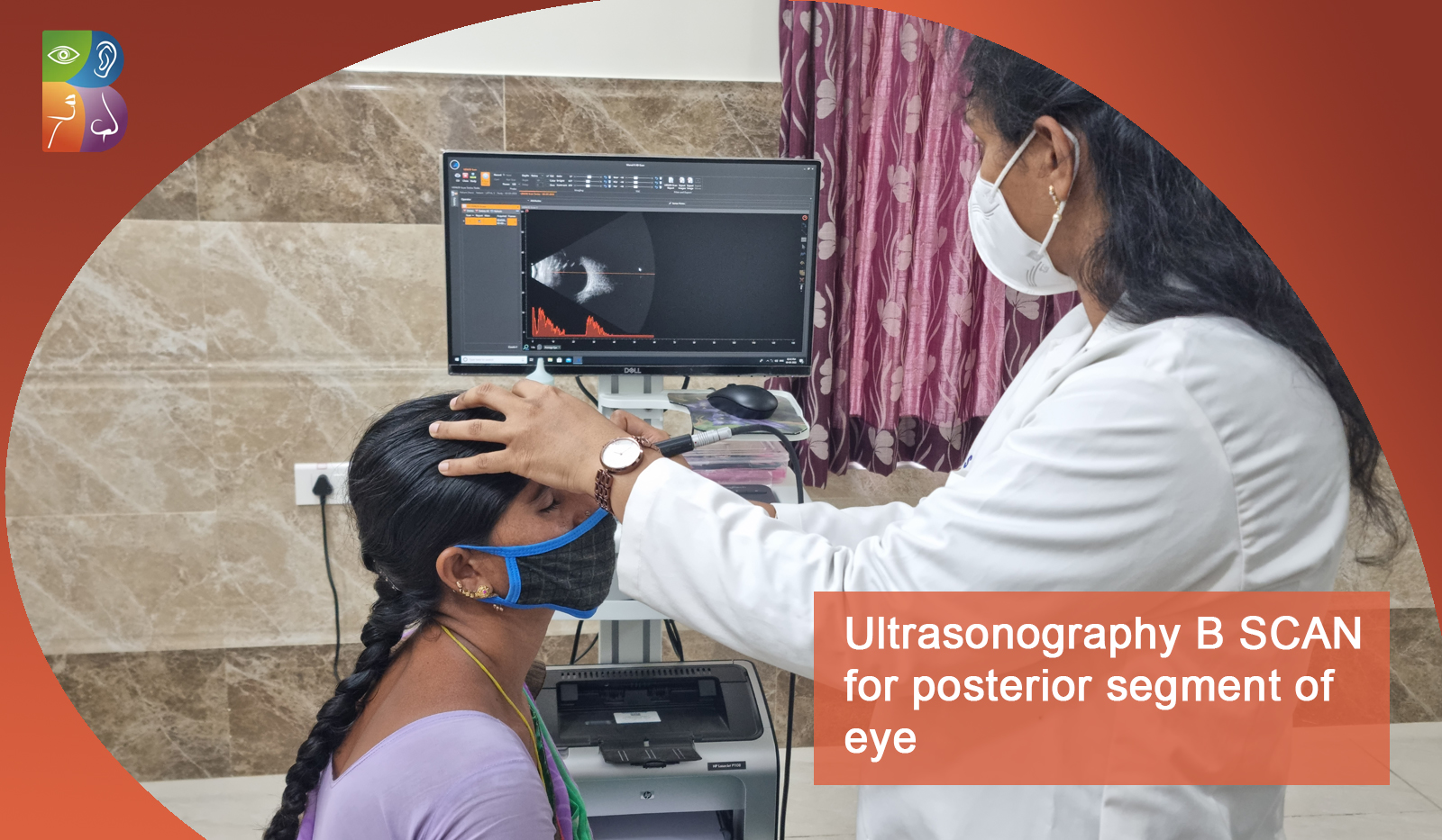 ultrasonography B SCAN for posterior segment of eye